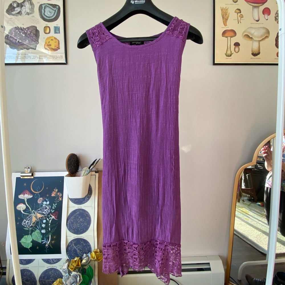 Flowy Boho Purple Summer Dress